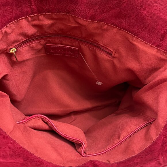 Vegan Tote / Red & Gold Studs / Crossbody Bag - NWOT - Picture 9 of 9